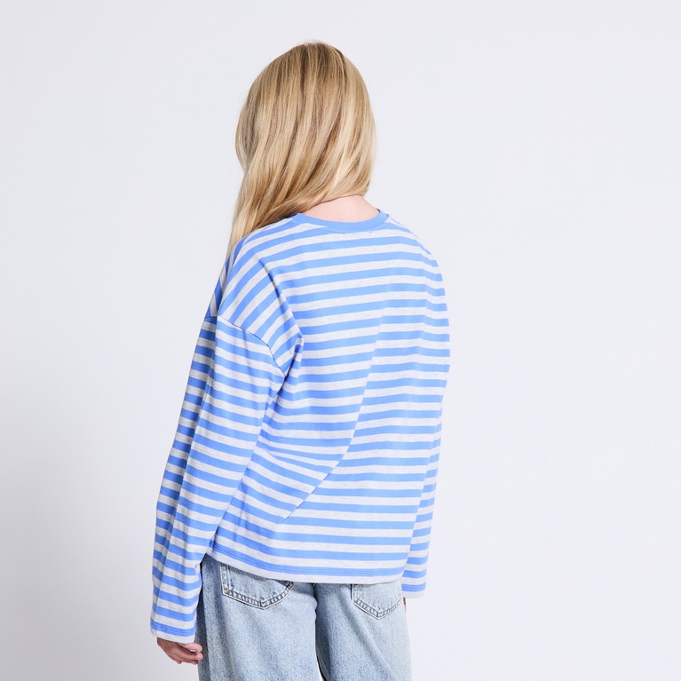Striped longsleeve tee "Ammie star" Blue